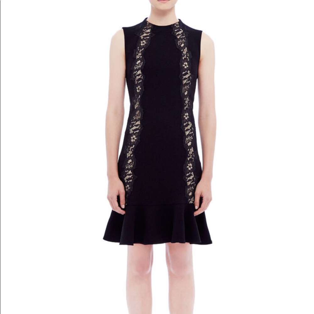 Rebecca Taylor Crepe Lace Dress